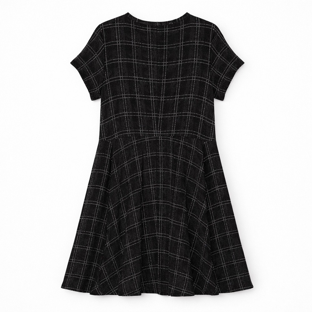 TORRID SHORT SLEEVE‎ BLACK SKATER DRESS - Picture 2 of 8
